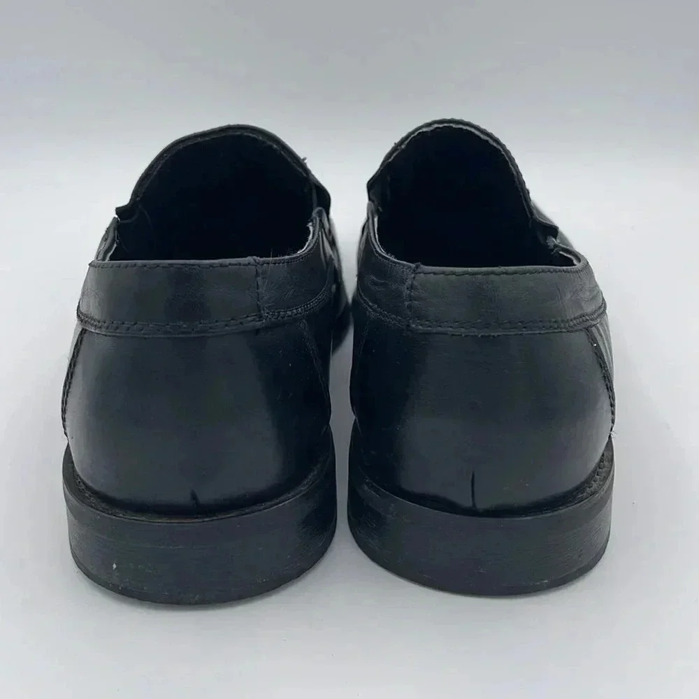 Natha Studio Leather Slip On Loafers, black